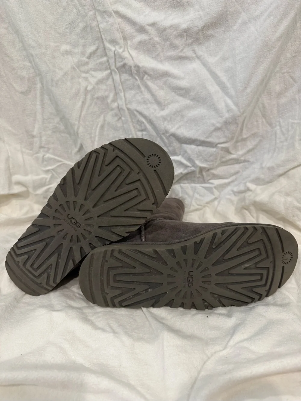 UGG Classic Short Suede Winter Boots - Charcoal Gray